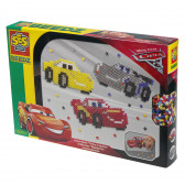 Set de mașini cu mărgele de mozaic Cars 100020 2