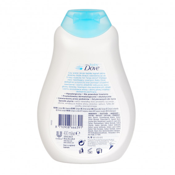 Șampon pentru bebeluși cu extract de mușețel - 400 ml. DOVE 100060 3