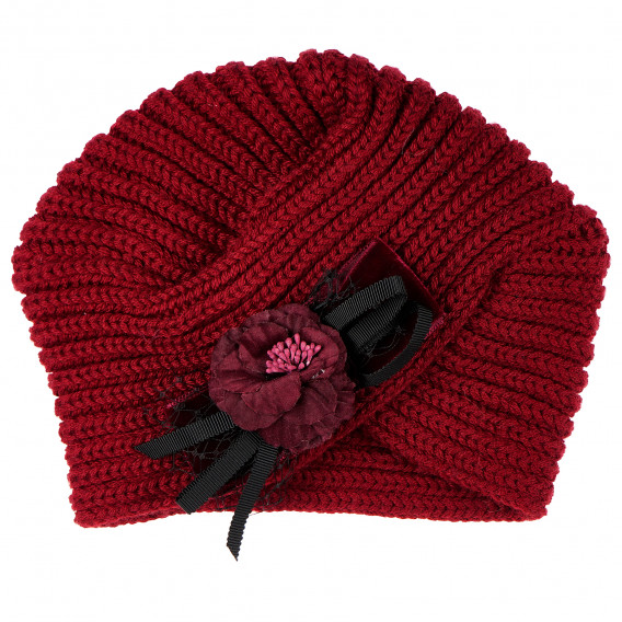 Căciulă tricotată cu panglică, pentru fete Picolla Speranza 100091 4