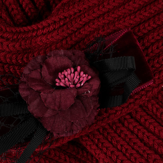 Căciulă tricotată cu panglică, pentru fete Picolla Speranza 100093 6