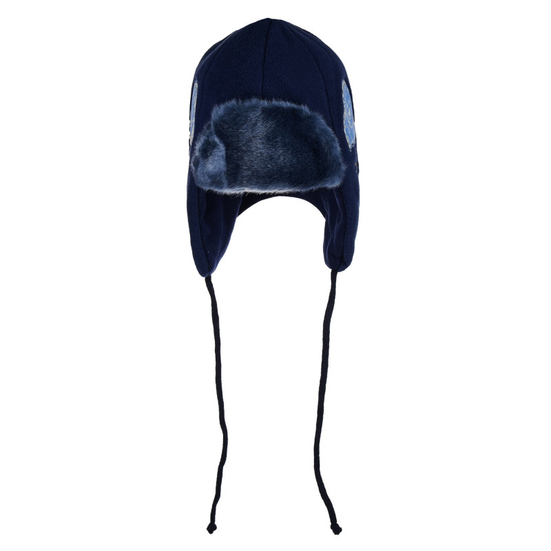 Pălăria de iarnă cu o aplicație de lup pentru un băiat  100171