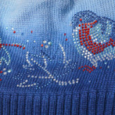 Căciulă din lână tricotată din tricot fin decorată cu pietricele pentru fete TUTU 100200 3