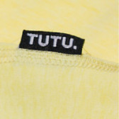 Fular monocrom galben pentru fete TUTU 100291 2