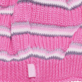 Căciulă tricotata cu un pompon mare pentru fete TUTU 100313 3