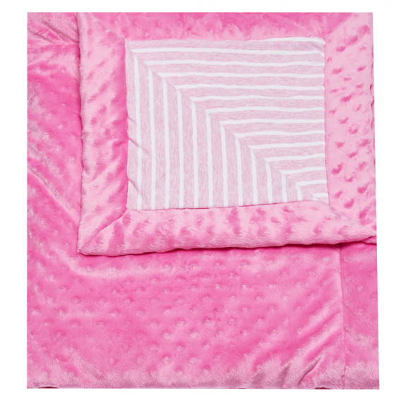 Pătură de pluș de culoare roz pentru fete TUTU 100345 