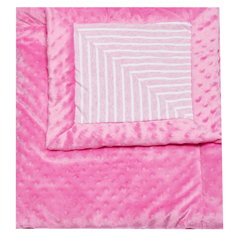 Pătură de pluș de culoare roz pentru fete  100345