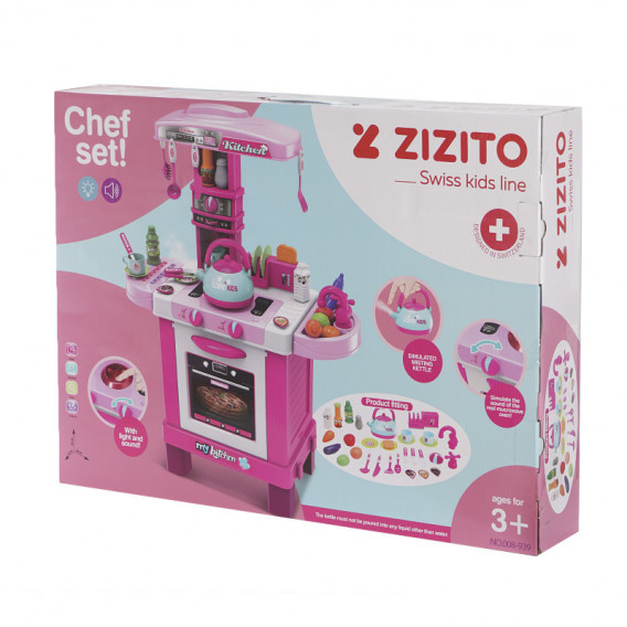 Centru de bucătărie cu inducție Little Chef ZIZITO cu lumină, sunet și abur ZIZITO 100578 2