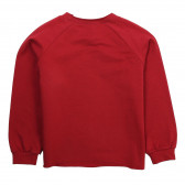 Bluză cu inscripți pentru fete, roșie FRACOMINA 10082 2