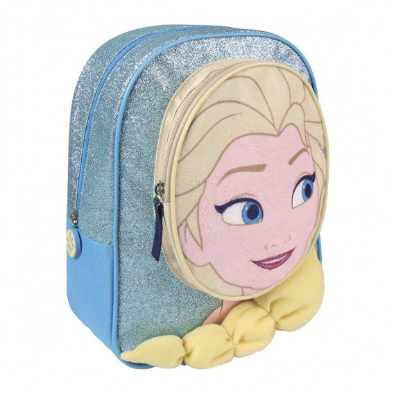 Rucsac albastru proiectat cu imaginea Elsa din regatul Frozen Frozen 1009 