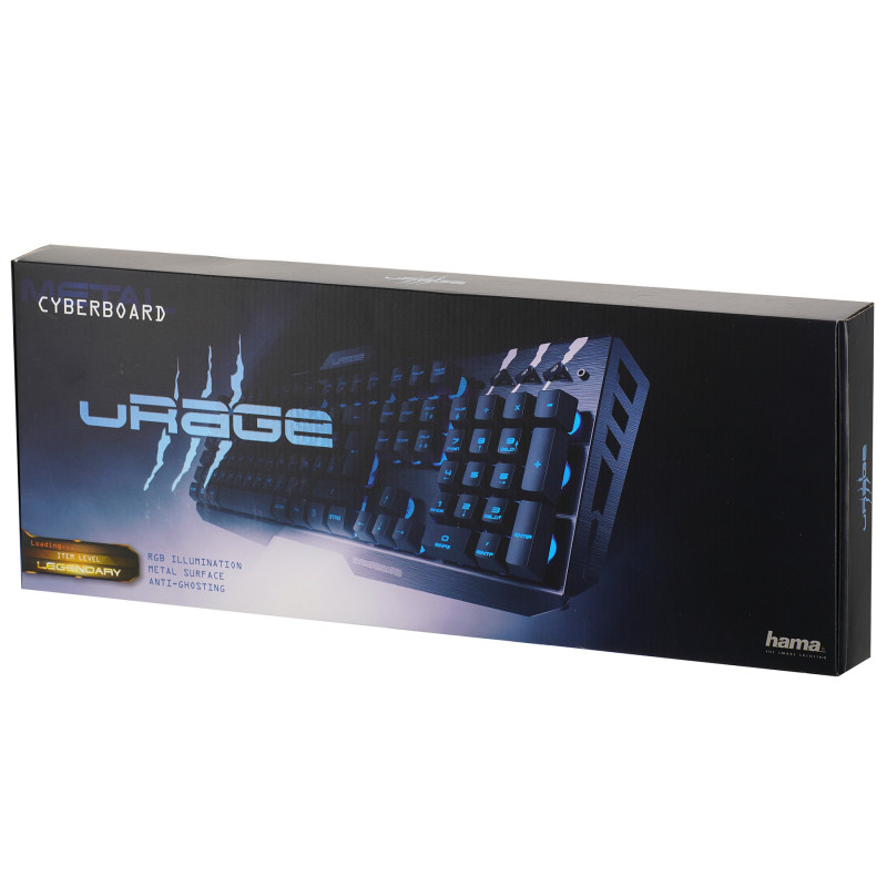 Tastatură de jocuri metalică uRage cibernetică usb  101086