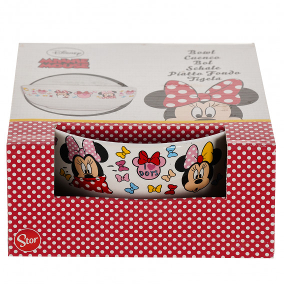 Bol din ceramică cu imagine Minnie Mouse în cutie cadou, 500 ml Minnie Mouse 101195 