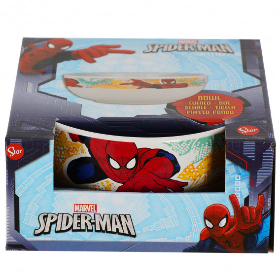 Bol din ceramică cu imagine Spiderman în cutie cadou, 500 ml Stor 101198 