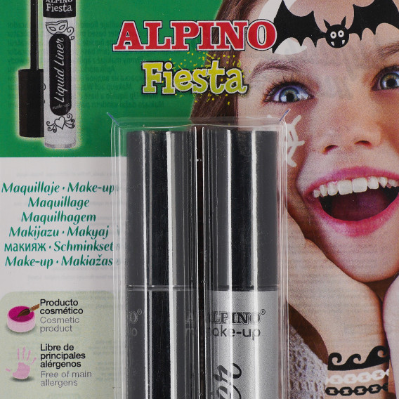 Vopsele faciale alb și negru cu aplicator Alpino 101217 2