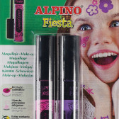 Vopsele de față roz și violet cu aplicator Alpino 101221 2