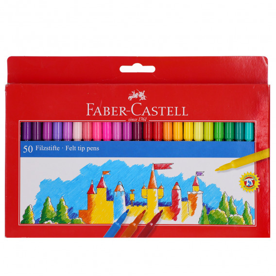 Set carioci, 50 culori Faber Castell 101222 