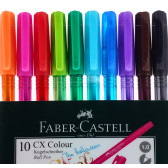 Culori cu vârf rotund, 10 culori, 1.00mm Faber Castell 101273 2