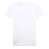 Tricou de bumbac pentru băieți, cu o inscripție, alb Diesel 10151 2