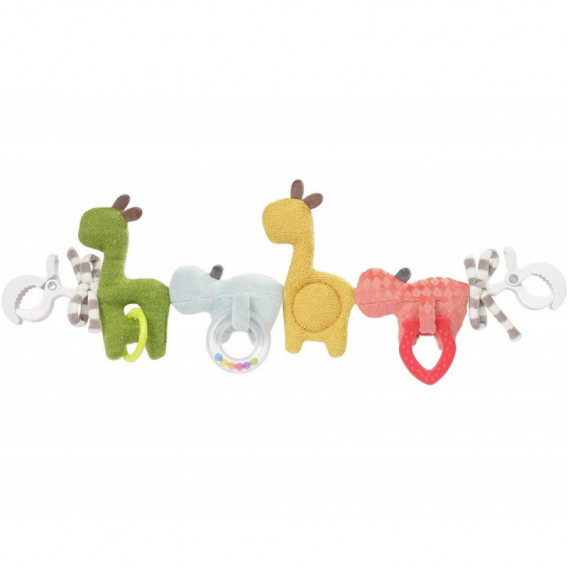 Jucărie cu căruț de hipopotam și girafă  101701 4