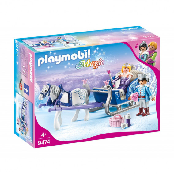 Playmobil - Magic, sanie cu cuplul regal, pentru fete Playmobil 101757 