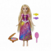 Disney Princess - Rapunzel cu păr în culorile curcubeului, pentru fete Disney 101853 2