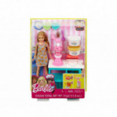 Set mic-dejun Barbie Doll Chef Stacy Doll, pentru fete Barbie 101870 
