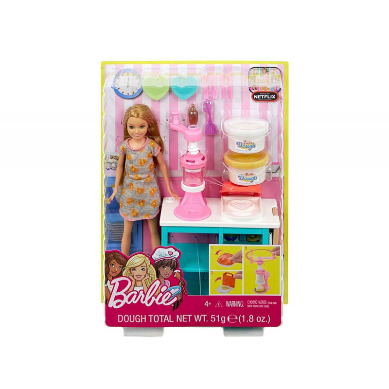 Set mic-dejun Barbie Doll Chef Stacy Doll, pentru fete  101870