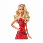 Papușă de colecție Barbie cu o rochie cu inimi, pentru fete Barbie 101883 3