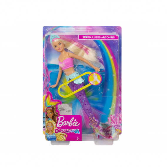 Barbie sirenă plină de farmec, cu lumini, pentru fete Barbie 101912 