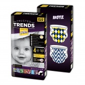Scutece de unică folosință Pufies Trusted Trends Maxi 4, Argyle baby Value Pack 52 buc. Pufies 10222 
