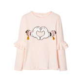 Bluză din bumbac cu mâneci lungi din bumbac pentru fete, roz Name it 102392 