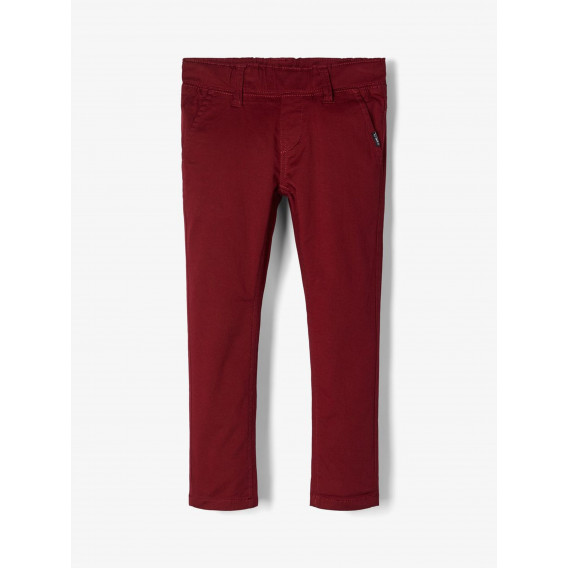 Pantaloni roșii cu un buzunar ascuns pentru băieți Name it 102556 