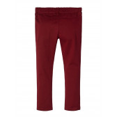 Pantaloni roșii cu un buzunar ascuns pentru băieți Name it 102557 2