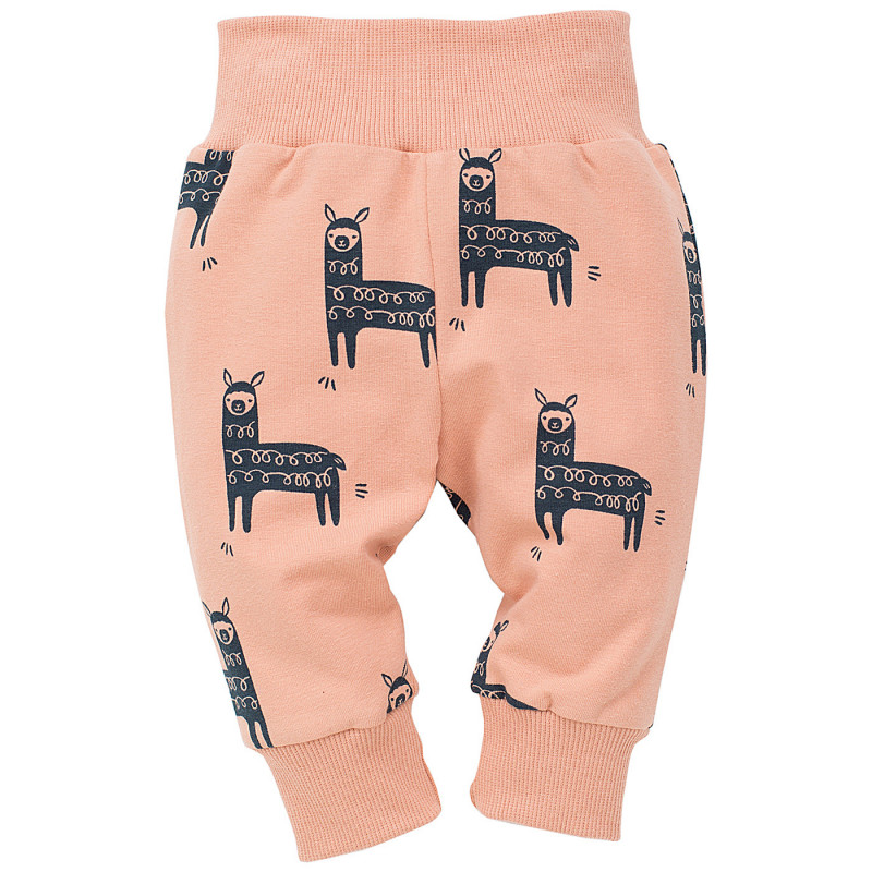 Pantaloni din bumbac cu elastic lat pentru bebeluși  102871