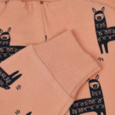 Pantaloni cu imprimeu de lamă pentru o fetițe Pinokio 102875 3