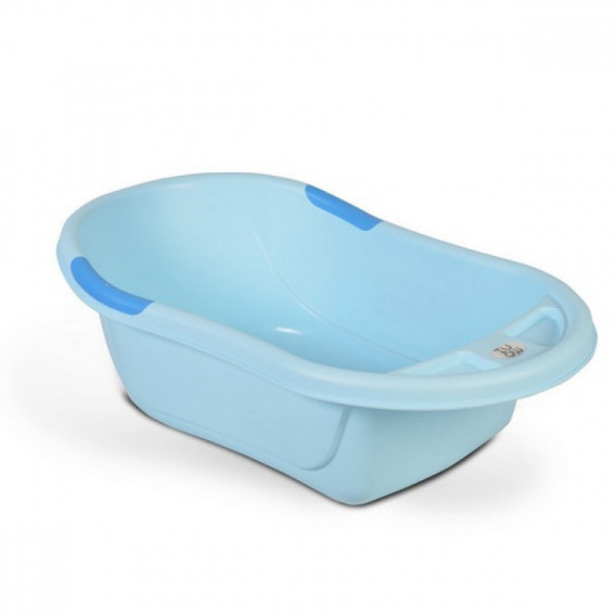 Cădiță de baie pentru copii confortabilă, de culoare albastră Moni 103112 