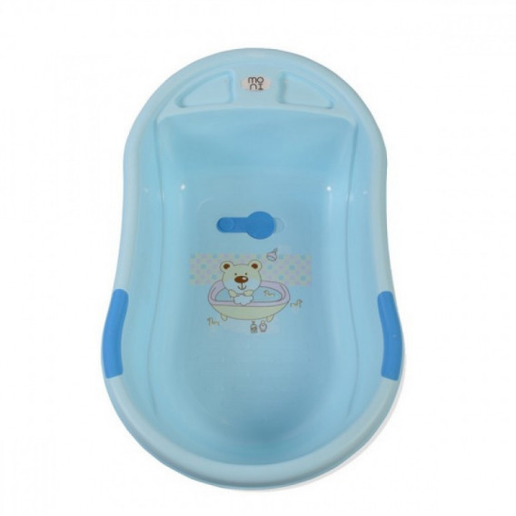 Cădiță de baie pentru copii confortabilă, de culoare albastră Moni 103113 2