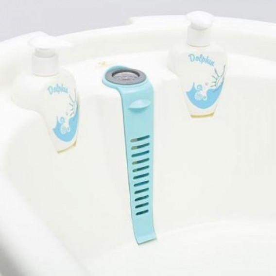 Cădiță sanitară cu delfini cu termometru încorporat, albastră CANGAROO 103117 2