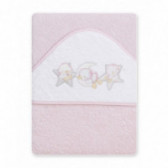 Prosop pentru copii roz cu aplicație delicată, rățuște Inter Baby 103163 