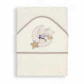 Prosop pentru bebeluși Amoroso cu o aplicație delicată din material textil de ursuleți îmbrățișați Inter Baby 103170 