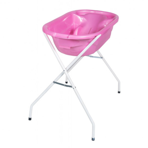 Cădiță pentru baie anatomică Vanila Blue -Pink cu întreținere ușoară Dizain Baby 103206 