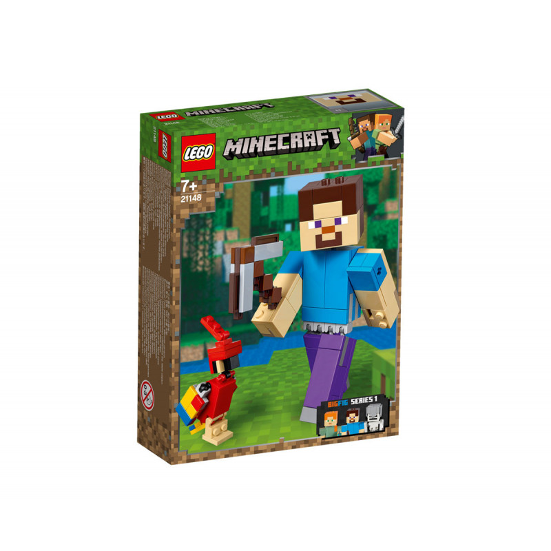 LEGO Minecraft Steve BigFig cu Papagal 159  103237