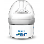 Sticlă de 60 ml din polipropilenă cu tetină cu 1 gaură pentru copii de peste 0 luni Philips AVENT 10333 