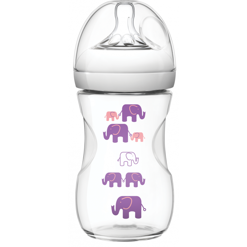  Sticlă din polipropilenă cu tetină pentru bebeluși de 1+ luni , 260 ml  10337