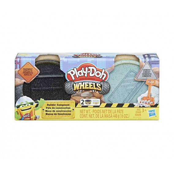 Hasbro play doh - material de construcție în culori negru și gri Hasbro 103431 