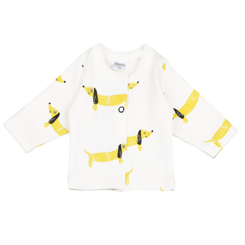 Bluză albă de bumbac pentru bebeluși  103520