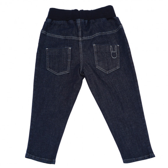 Pantaloni de blugi pentru copii cu iepuras brodat Pinokio 103529 2