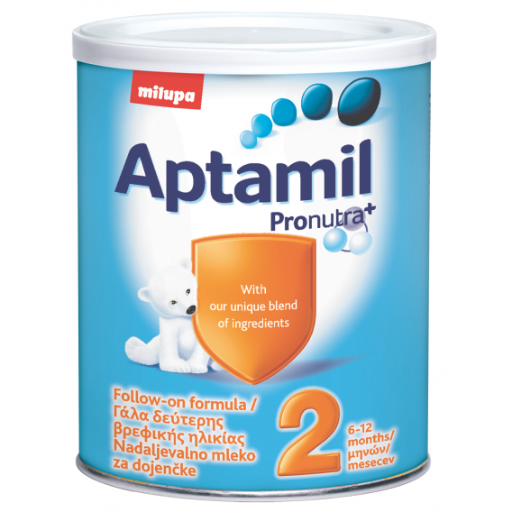Aptamil 2 Pronutra +, 6+ luni, cutie 400 gr. Milupa 10426 