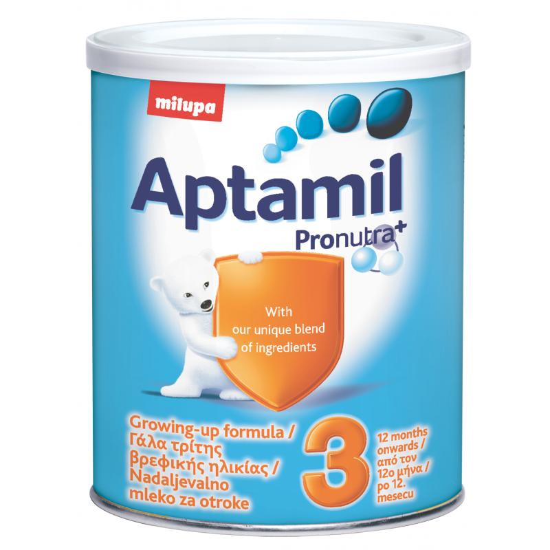Aptamil 3 c Pronutra +, 1+ ani, cutie 400 gr.  10427