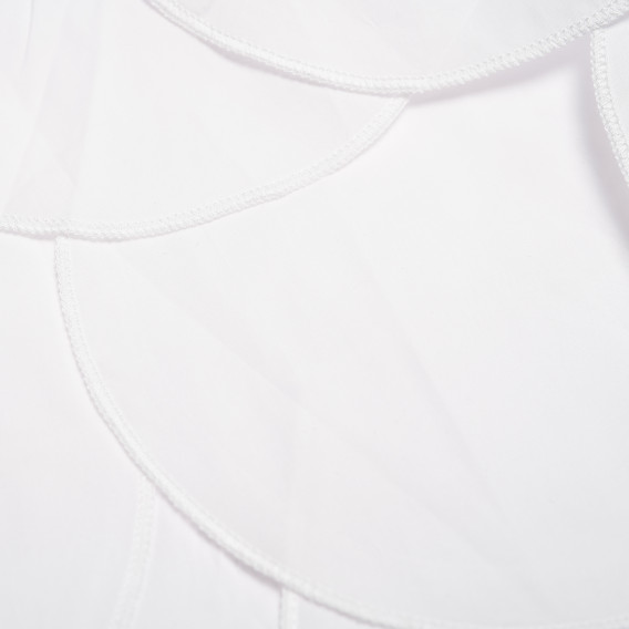 Rochie de bumbac fără mâneci, cu cercuri mari, de culoare albă The Tiny Universe 105062 4