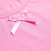 Rochie pentru fete cu tul cu mânecă lungă, în culoare roz The Tiny Universe 105087 3
